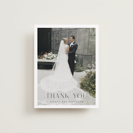Flat Wedding Thank You Cards