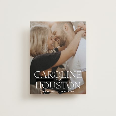 Flat Wedding Thank You Cards