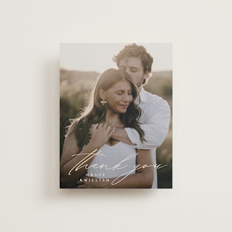 Flat Wedding Thank You Cards