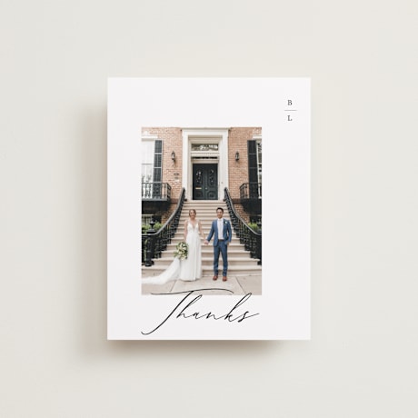 Flat Wedding Thank You Cards