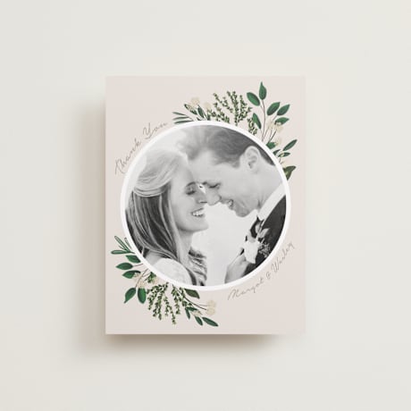 Flat Wedding Thank You Cards