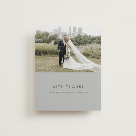Flat Wedding Thank You Cards
