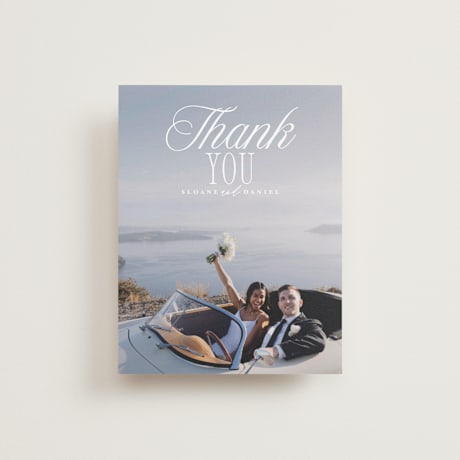 Flat Wedding Thank You Cards