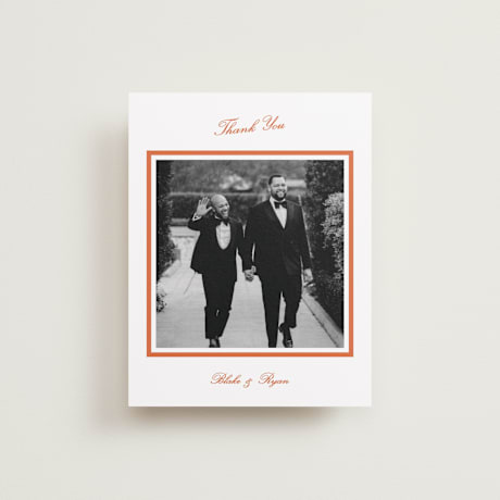 Flat Wedding Thank You Cards