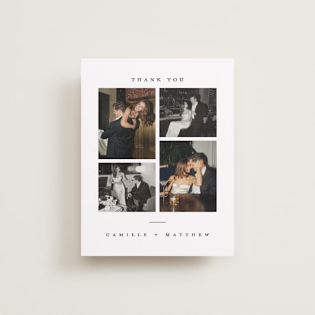 Flat Wedding Thank You Cards