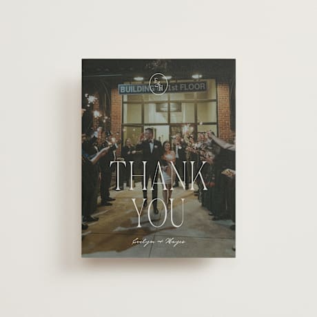Flat Wedding Thank You Cards