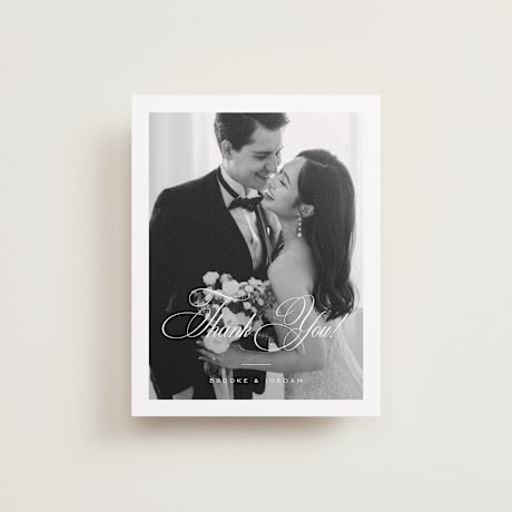 Flat Wedding Thank You Cards