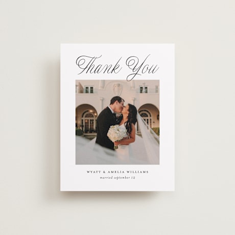 Flat Wedding Thank You Cards