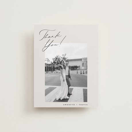 Flat Wedding Thank You Cards