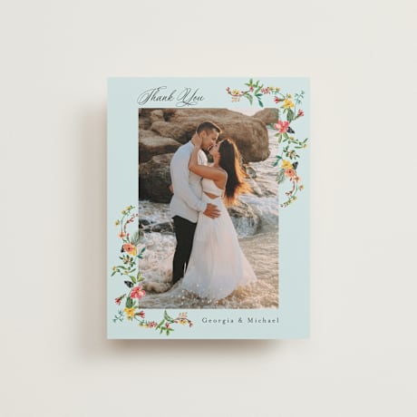Flat Wedding Thank You Cards