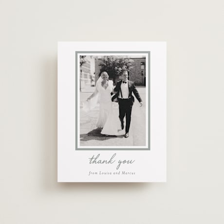 Flat Wedding Thank You Cards