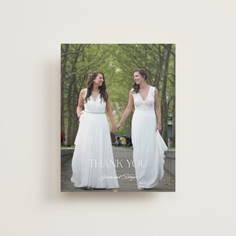 Flat Wedding Thank You Cards