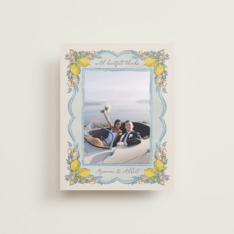 Flat Wedding Thank You Cards