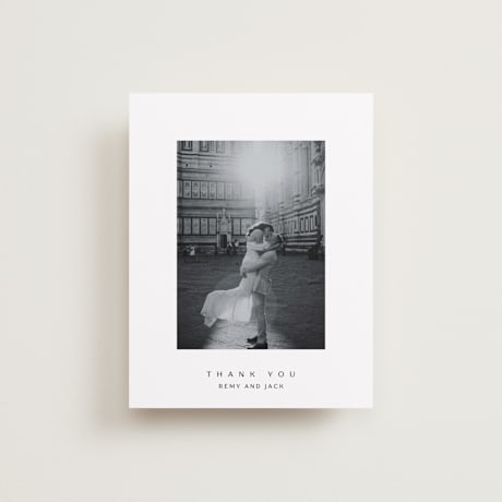 Flat Wedding Thank You Cards