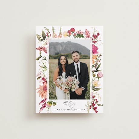 Flat Wedding Thank You Cards