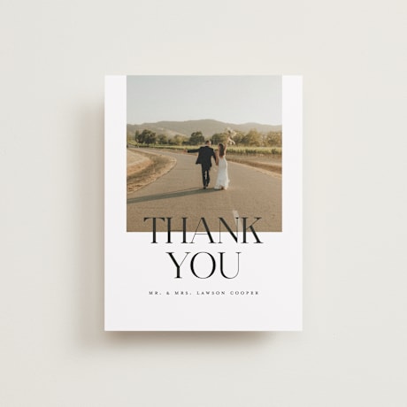 Flat Wedding Thank You Cards