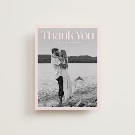 Flat Wedding Thank You Cards