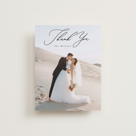 Flat Wedding Thank You Cards