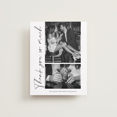 Flat Wedding Thank You Cards