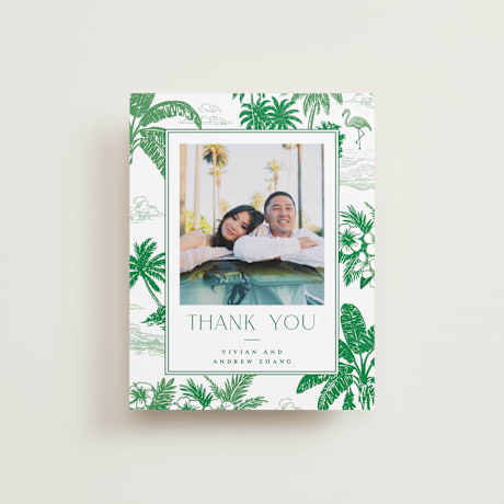 Flat Wedding Thank You Cards