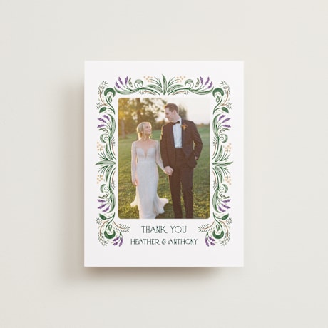 Flat Wedding Thank You Cards