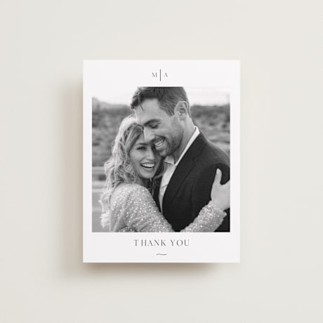 Flat Wedding Thank You Cards