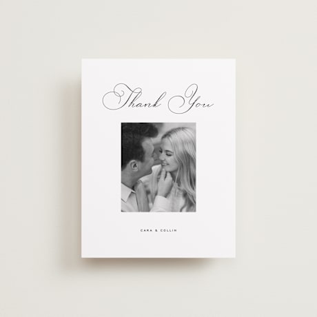 Flat Wedding Thank You Cards