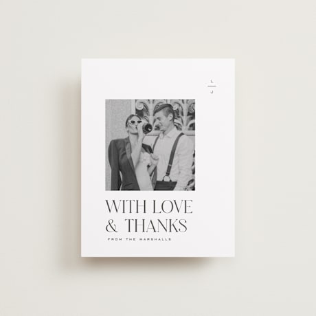 Flat Wedding Thank You Cards