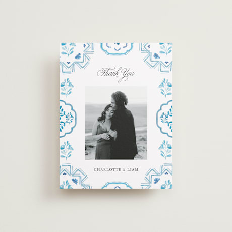 Flat Wedding Thank You Cards