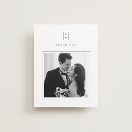Flat Wedding Thank You Cards
