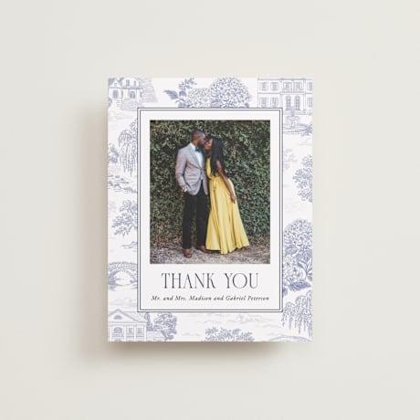 Flat Wedding Thank You Cards
