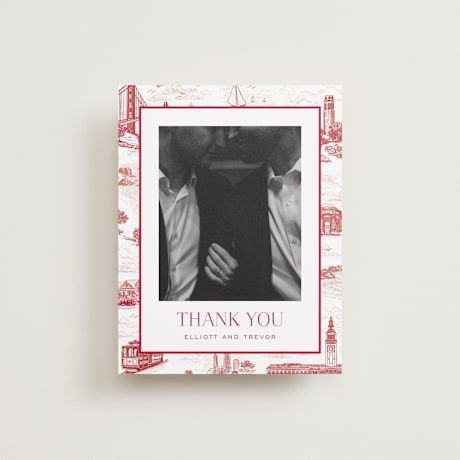 Flat Wedding Thank You Cards