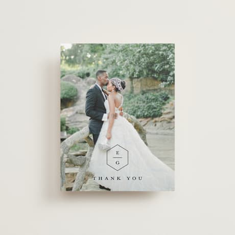 Flat Wedding Thank You Cards