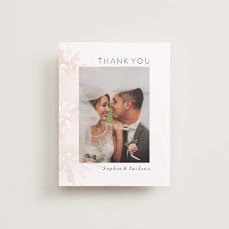 Flat Wedding Thank You Cards