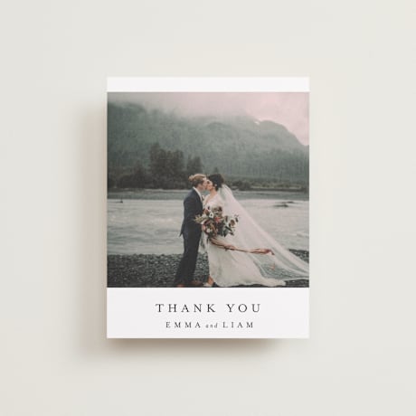 Flat Wedding Thank You Cards