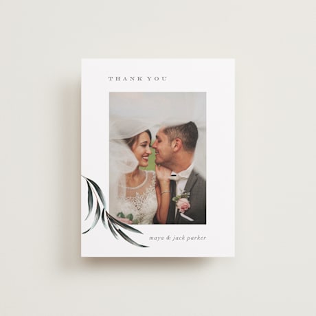 Flat Wedding Thank You Cards