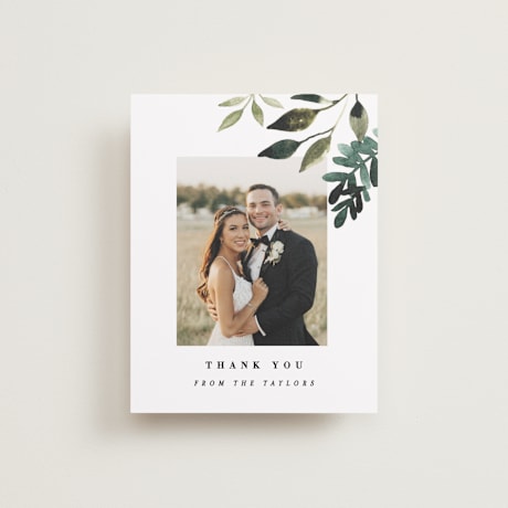 Flat Wedding Thank You Cards