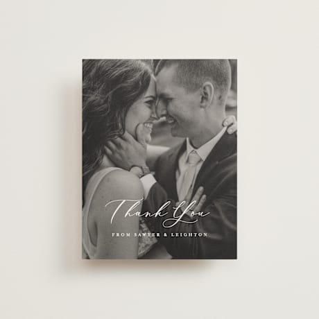 Flat Wedding Thank You Cards