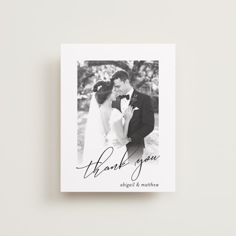 Flat Wedding Thank You Cards