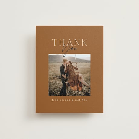 Flat Wedding Thank You Cards