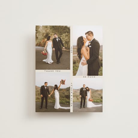 Flat Wedding Thank You Cards