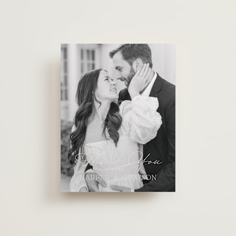 Flat Wedding Thank You Cards