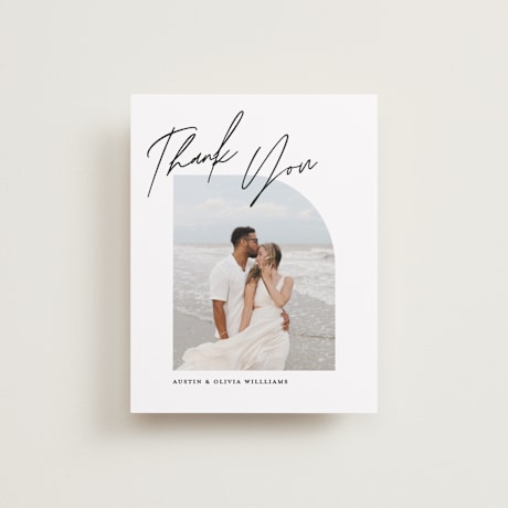 Flat Wedding Thank You Cards