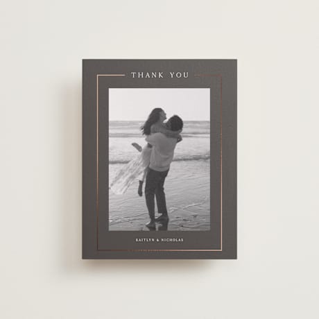 Foil-Pressed Flat Wedding Thank You Cards