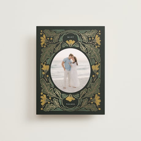 Foil-Pressed Flat Wedding Thank You Cards