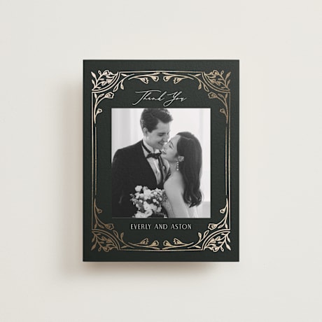 Foil-Pressed Flat Wedding Thank You Cards