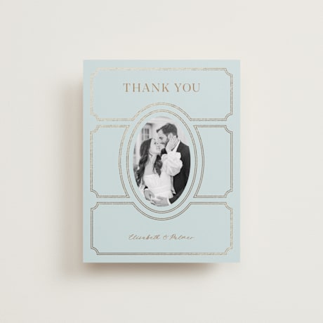 Foil-Pressed Flat Wedding Thank You Cards