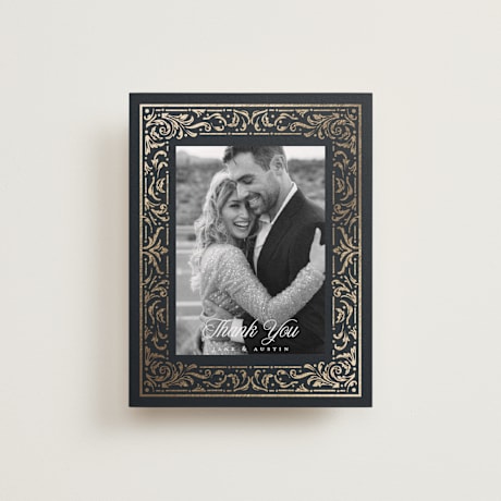 Foil-Pressed Flat Wedding Thank You Cards