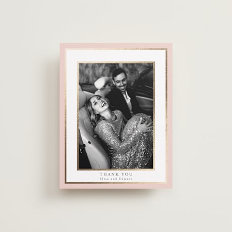 Foil-Pressed Flat Wedding Thank You Cards