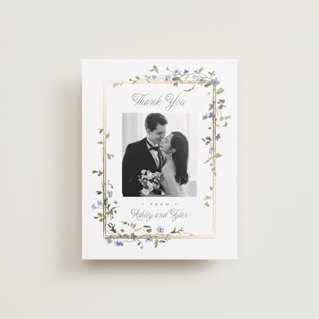 Foil-Pressed Flat Wedding Thank You Cards